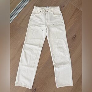 Reformation Off-White Straight Jeans